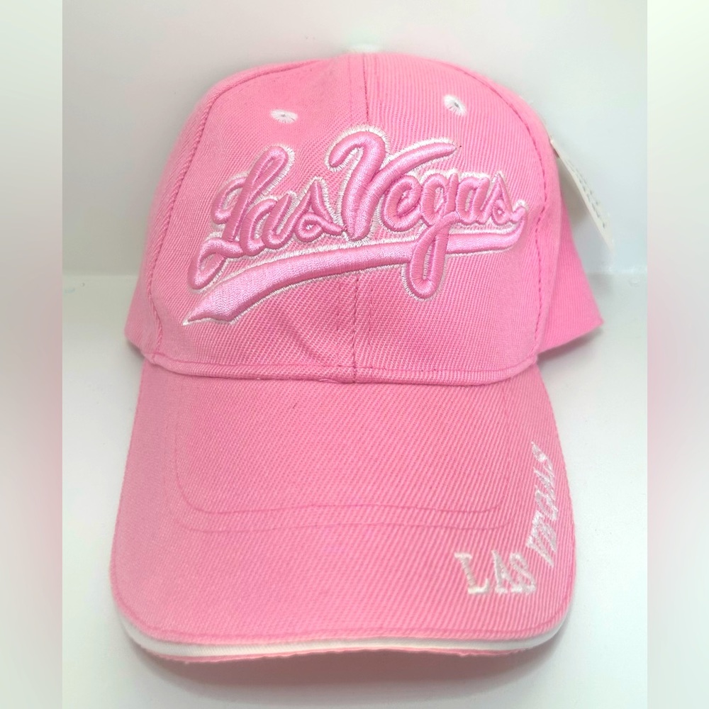 Ladies Pink Las Vegas Baseball Hat Adjustable
